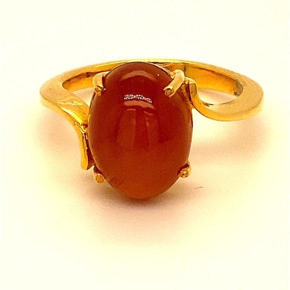 Cats Eye Scapolite 6.00ct Solid 18K Gold Ring - Picture 1 of 6